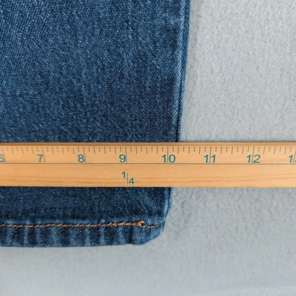 Levi's Jeans Men 50x32 Blue Western Fit Straight Leg Denim Pants Workwear Casual